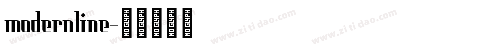 modernline字体转换