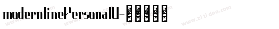 modernlinePersonalU字体转换 modernlinePersonalU字体转换