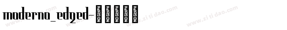 moderno_edged字体转换