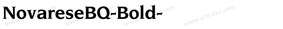 NovareseBQ-Bold字体转换