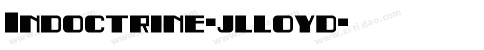 Indoctrine-jlloyd字体转换
