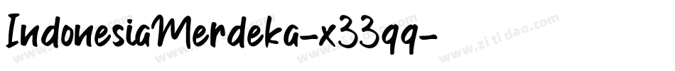 IndonesiaMerdeka-x33qq字体转换