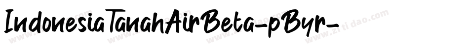 IndonesiaTanahAirBeta-pByr字体转换