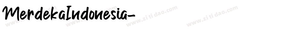 MerdekaIndonesia字体转换