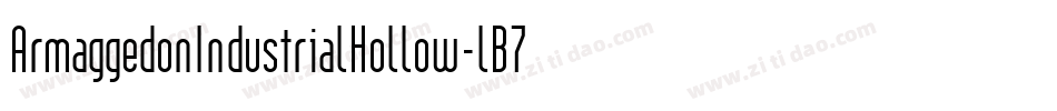 ArmaggedonIndustrialHollow-lB7w字体转换