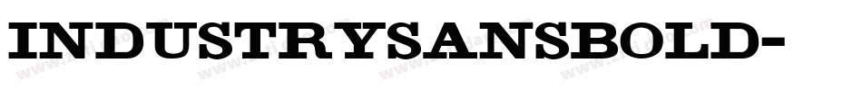 IndustrySansBold字体转换