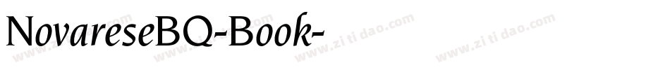 NovareseBQ-Book字体转换