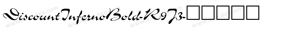 DiscountInfernoBold-R9J3字体转换