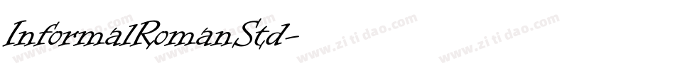 InformalRomanStd字体转换
