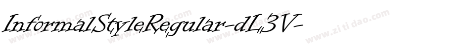 InformalStyleRegular-dL3V字体转换