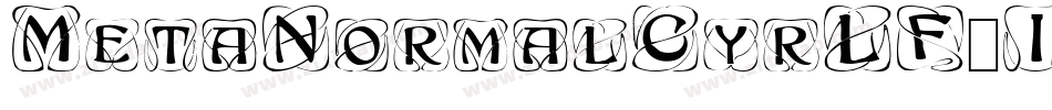 MetaNormalCyrLF-ItalicCaps字体转换