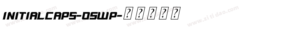 InitialCaps-O5WP字体转换
