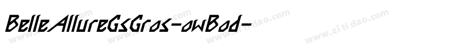 BelleAllureGsGros-owBod字体转换
