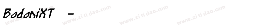 BodoniXT生成器字体转换