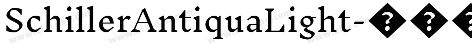 SchillerAntiquaLight字体转换