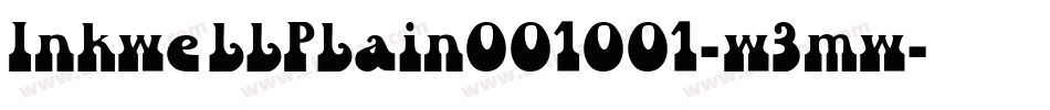 InkwellPlain001001-w3mw字体转换