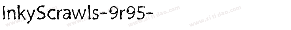 InkyScrawls-9r95字体转换