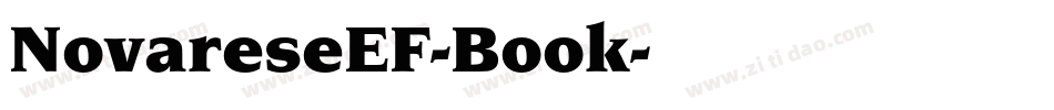 NovareseEF-Book字体转换