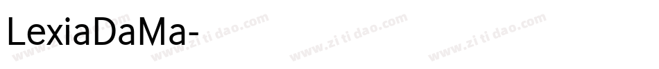 LexiaDaMa字体转换