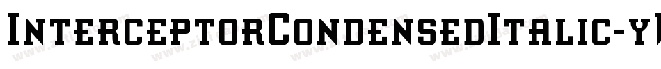 InterceptorCondensedItalic-yWle字体转换