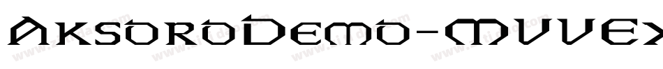 AksoroDemo-MVVEx字体转换