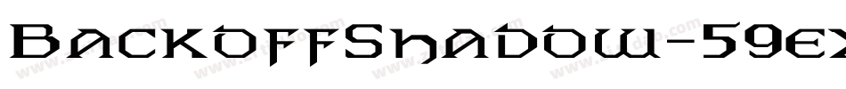 BackoffShadow-59ex字体转换