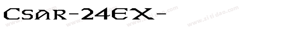 Csar-24EX字体转换