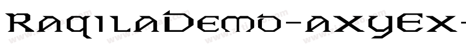 RaqilaDemo-axyEx字体转换