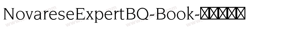 NovareseExpertBQ-Book字体转换