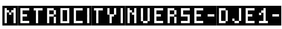 MetroCityInverse-DjE1字体转换