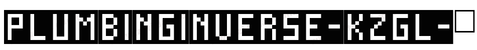 PlumbingInverse-KzGl字体转换