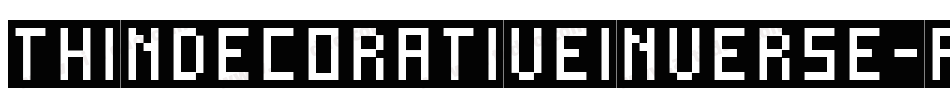 ThinDecorativeInverse-Rpvee字体转换
