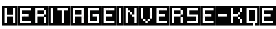 HeritageInverse-KqEW字体转换