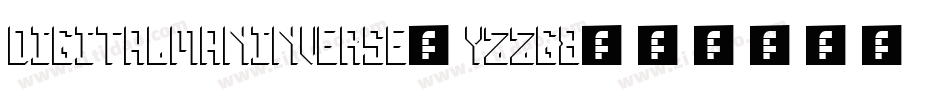DigitalManInverse-YzzG8字体转换
