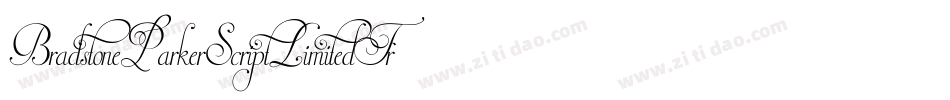 BradstoneParkerScriptLimitedFreeVersion-EEY4字体转换