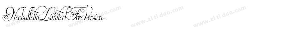 NeobulletinLimitedFreeVersion-wdKP字体转换 NeobulletinLimitedFreeVersion-wdKP字体转换