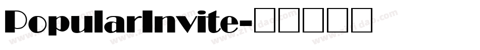 PopularInvite字体转换