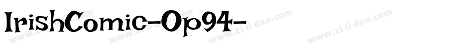 IrishComic-Op94字体转换