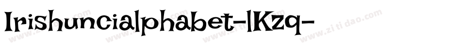Irishuncialphabet-lKzq字体转换