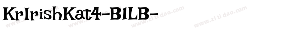 KrIrishKat4-B1LB字体转换