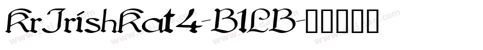 KrIrishKat4-B1LB字体转换