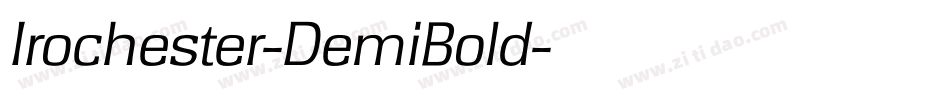 Irochester-DemiBold字体转换