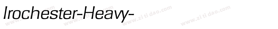 Irochester-Heavy字体转换