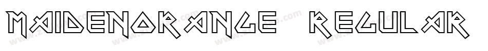 MaidenOrange-Regular字体转换