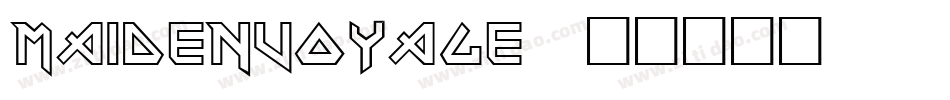 MaidenVoyage字体转换