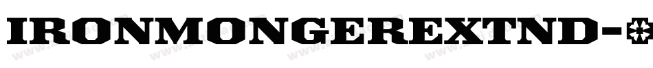 IronmongerExtnd字体转换
