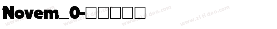 Novem_0字体转换