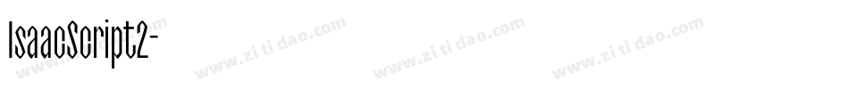 IsaacScript2字体转换