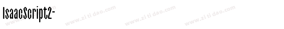 IsaacScript2字体转换