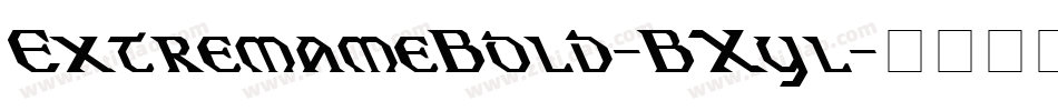 ExtremameBold-BXyl字体转换